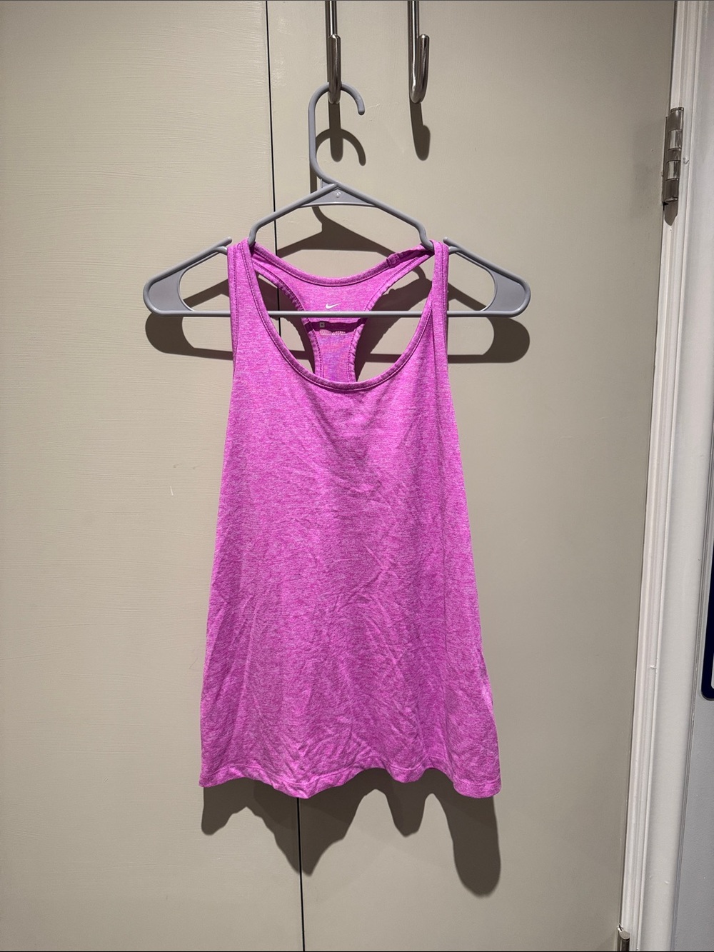 Women's Nike Pink Racerback Tank Top - Lightweight Activewear